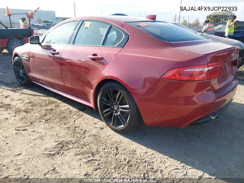 2018 JAGUAR XE VIN SAJAL4FX9JCP22933 — фото 3