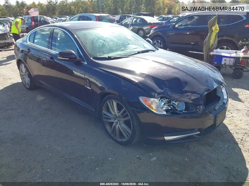 JAGUAR XF 2011, VIN SAJWA0HE6BMR84470