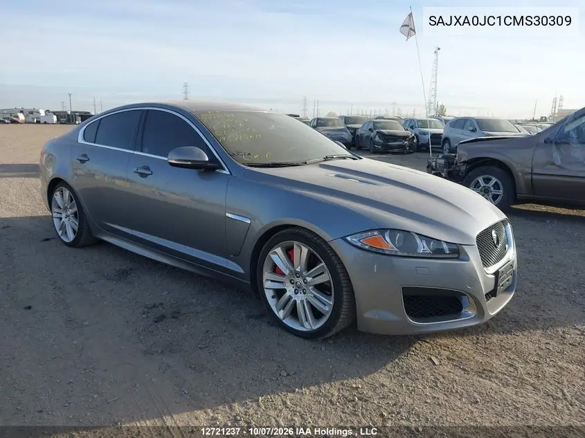 JAGUAR XF 2012, VIN SAJXA0JC1CMS30309