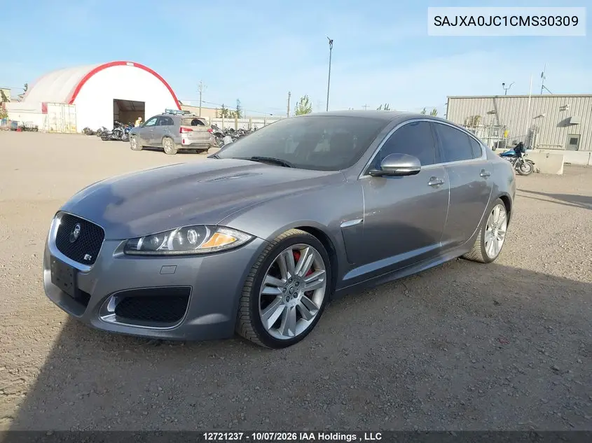 2012 JAGUAR XF VIN SAJXA0JC1CMS30309 — фото 2