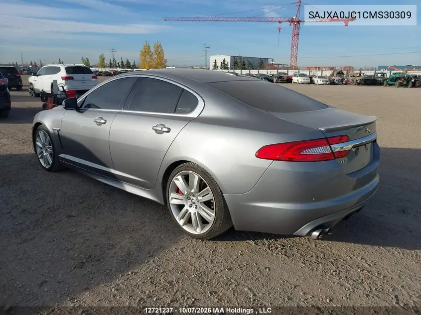 2012 JAGUAR XF VIN SAJXA0JC1CMS30309 — фото 3