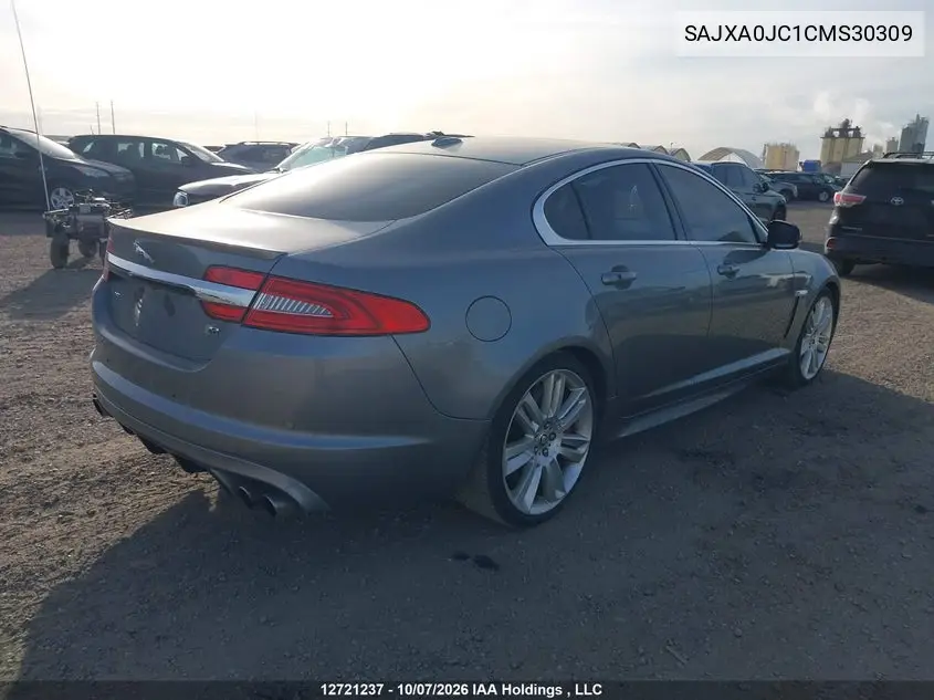 2012 JAGUAR XF VIN SAJXA0JC1CMS30309 — фото 4