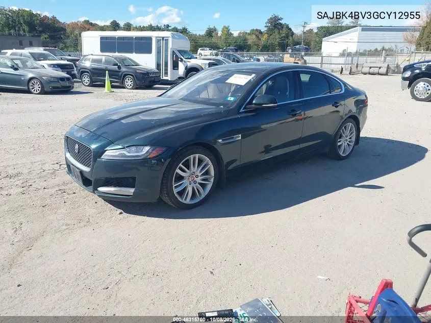 2016 JAGUAR XF VIN SAJBK4BV3GCY12955 — фото 2