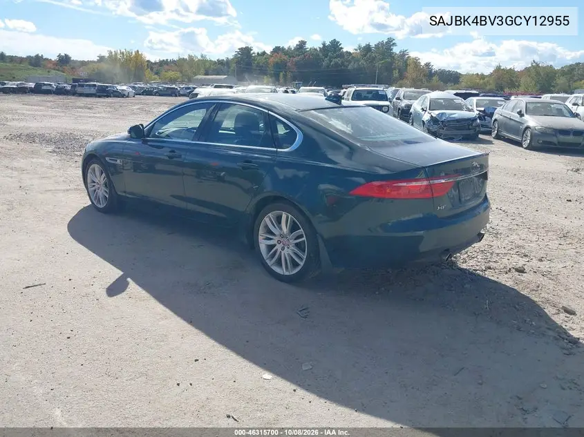 2016 JAGUAR XF VIN SAJBK4BV3GCY12955 — фото 3
