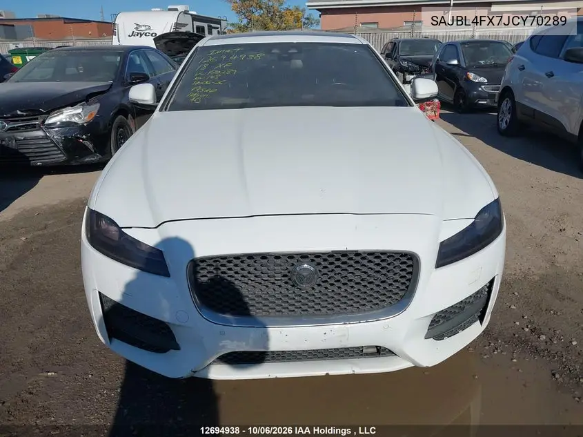 2018 JAGUAR XF VIN SAJBL4FX7JCY70289 — фото 13