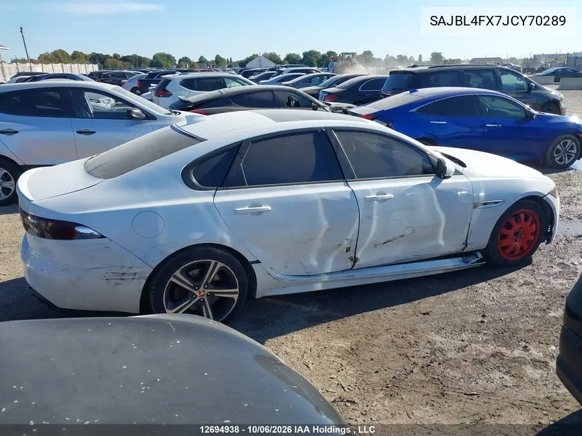 2018 JAGUAR XF VIN SAJBL4FX7JCY70289 — фото 14