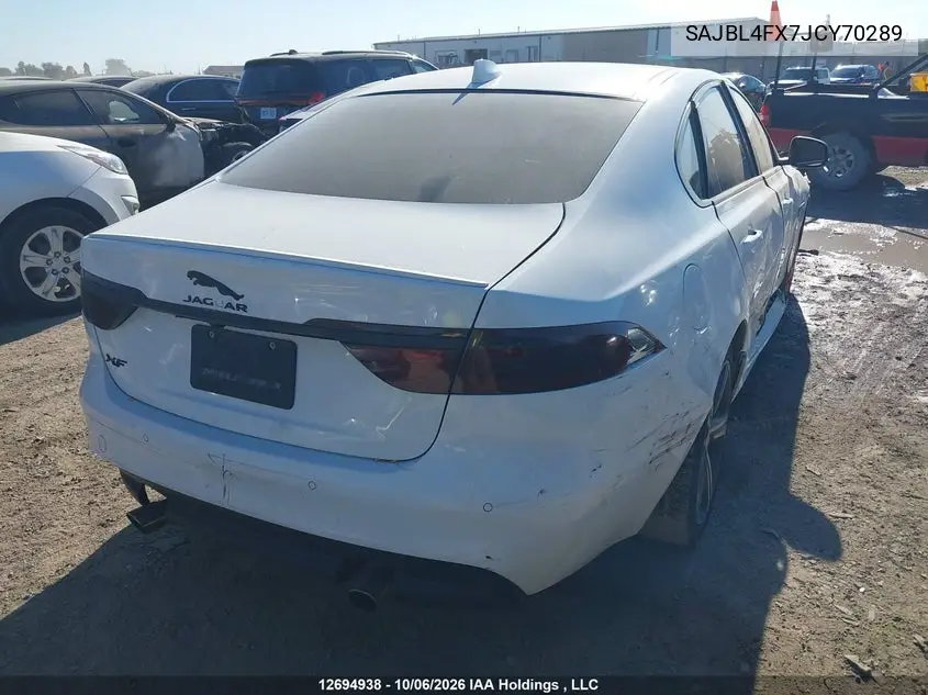 2018 JAGUAR XF VIN SAJBL4FX7JCY70289 — фото 4