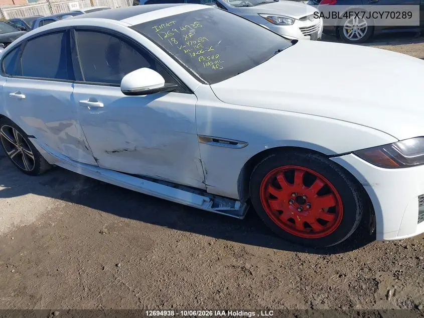 2018 JAGUAR XF VIN SAJBL4FX7JCY70289 — фото 6