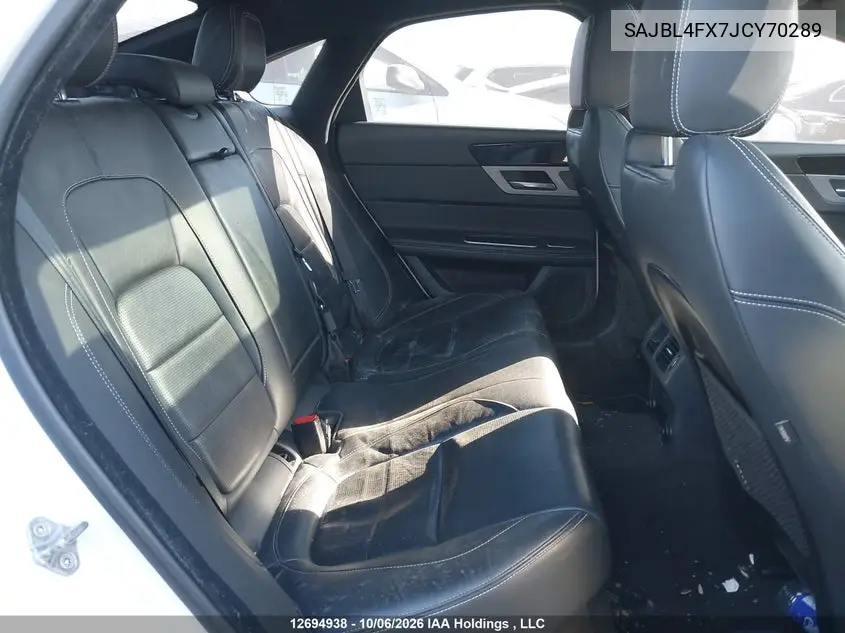 2018 JAGUAR XF VIN SAJBL4FX7JCY70289 — фото 8