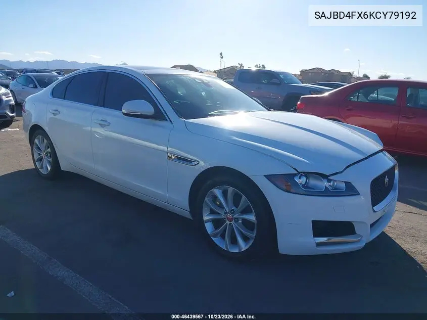 JAGUAR XF 2019, VIN SAJBD4FX6KCY79192