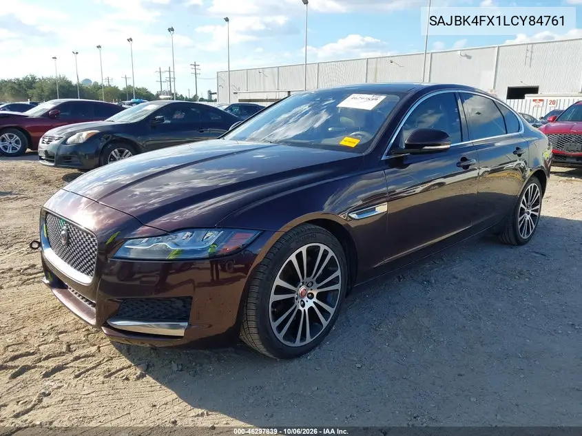 2020 JAGUAR XF VIN SAJBK4FX1LCY84761 — фото 2
