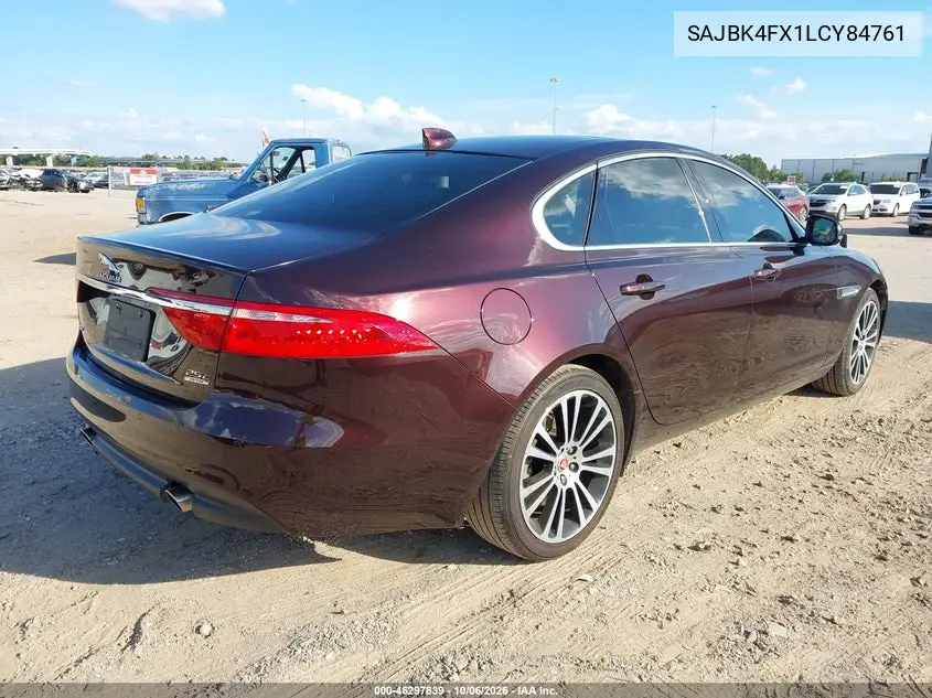 2020 JAGUAR XF VIN SAJBK4FX1LCY84761 — фото 4