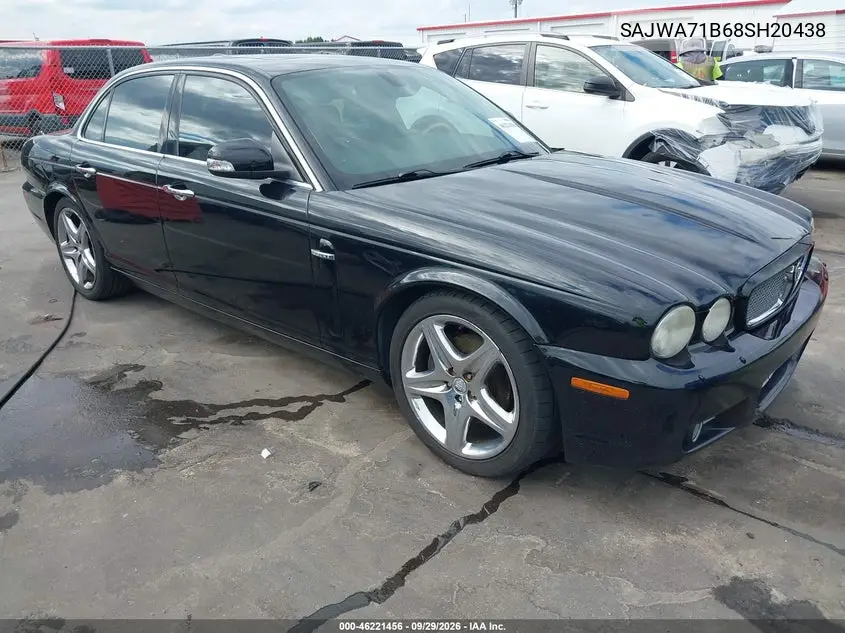 JAGUAR XJ 2008, VIN SAJWA71B68SH20438
