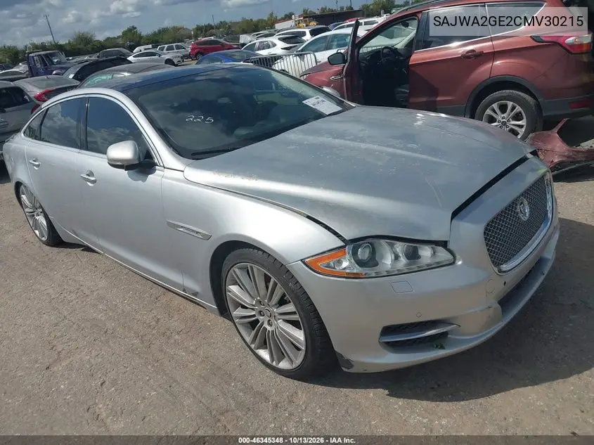 JAGUAR XJ 2012, VIN SAJWA2GE2CMV30215