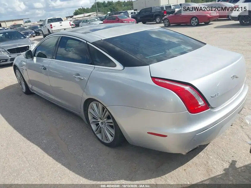 2012 JAGUAR XJ VIN SAJWA2GE2CMV30215 — фото 3
