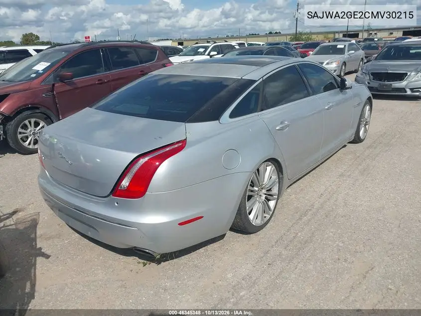 2012 JAGUAR XJ VIN SAJWA2GE2CMV30215 — фото 4