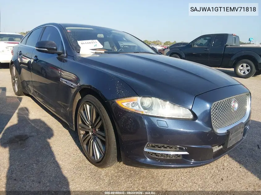 JAGUAR XJ 2014, VIN SAJWA1GT1EMV71818