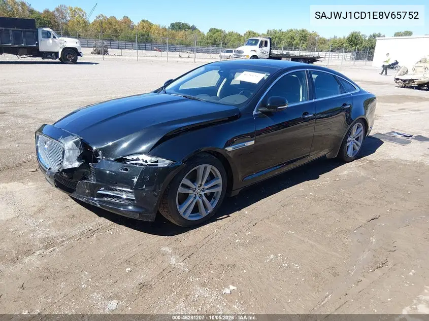 2014 JAGUAR XJ VIN SAJWJ1CD1E8V65752 — фото 2