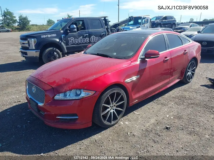 2015 JAGUAR XJ VIN SAJXJ1CD3F8V90058 — фото 2