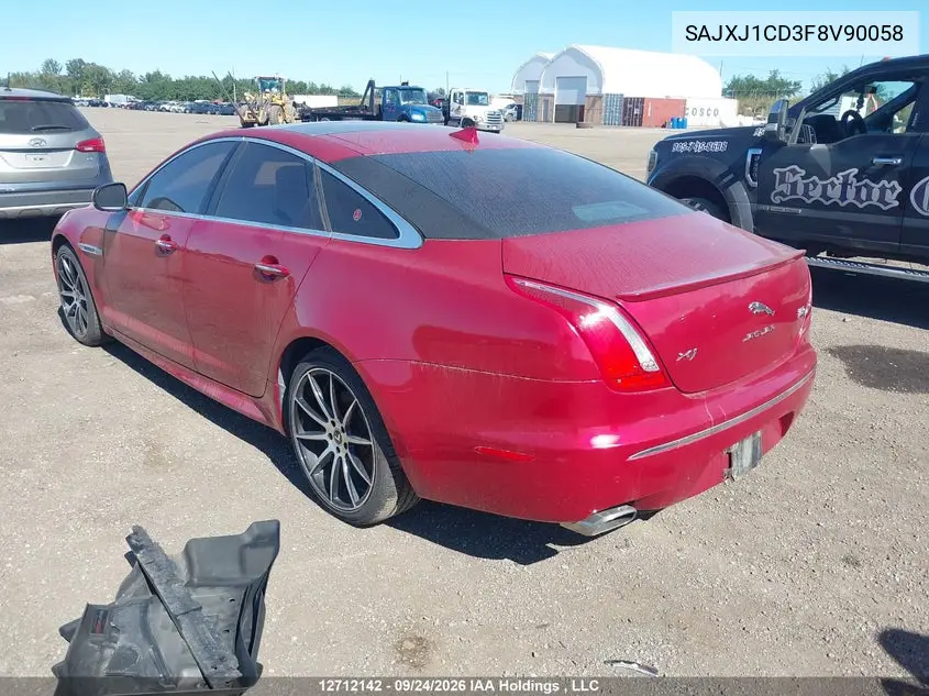 2015 JAGUAR XJ VIN SAJXJ1CD3F8V90058 — фото 3