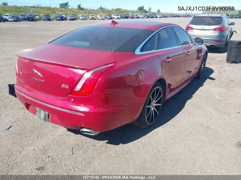 2015 JAGUAR XJ VIN SAJXJ1CD3F8V90058 — фото 4