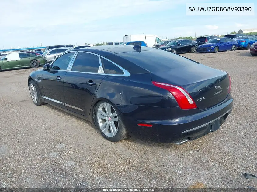 2016 JAGUAR XJ VIN SAJWJ2GD8G8V93390 — фото 3
