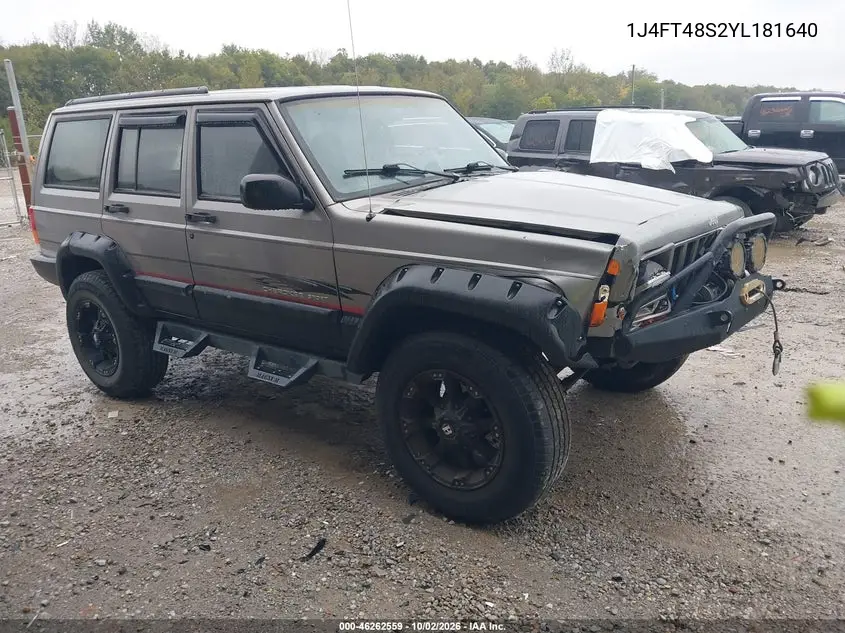 JEEP CHEROKEE 2000, VIN 1J4FT48S2YL181640