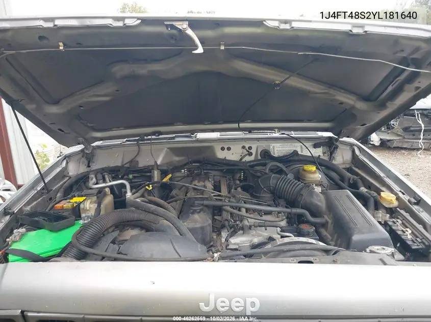 2000 JEEP CHEROKEE VIN 1J4FT48S2YL181640 — фото 10