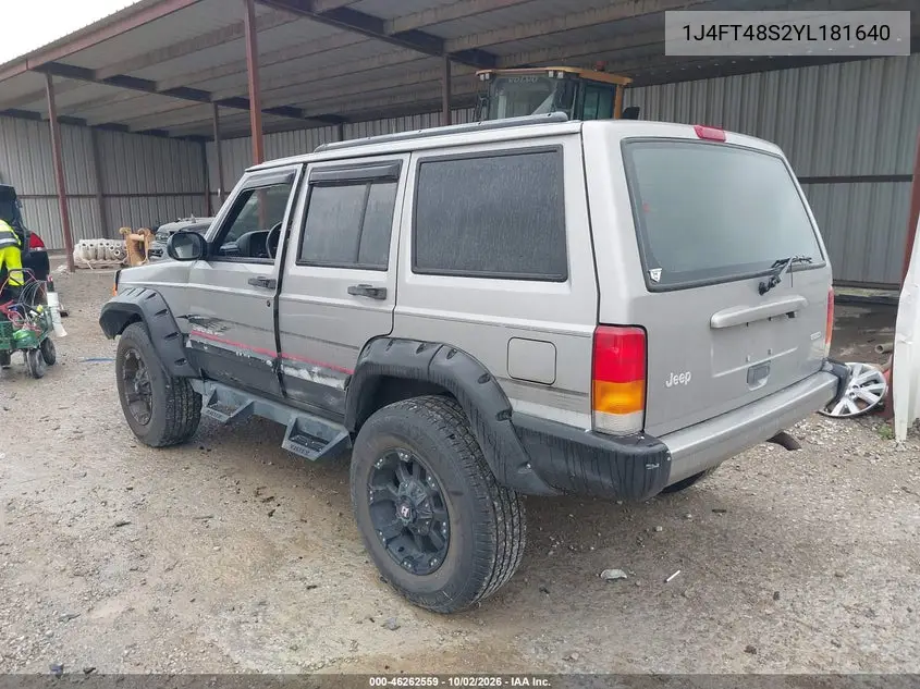 2000 JEEP CHEROKEE VIN 1J4FT48S2YL181640 — фото 3
