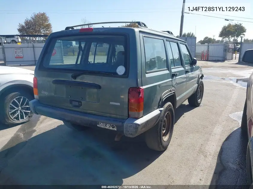 2000 JEEP CHEROKEE VIN 1J4FT28S1YL129243 — фото 4