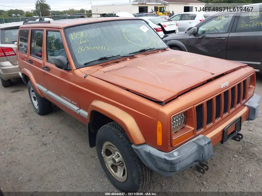 JEEP CHEROKEE 2001, VIN 1J4FF48S71L619467