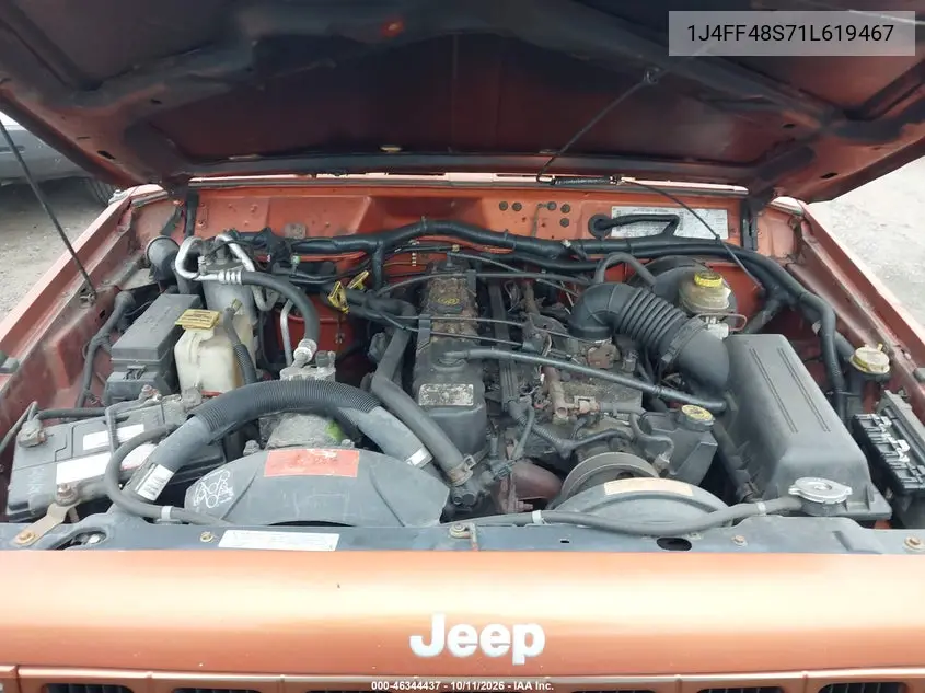 2001 JEEP CHEROKEE VIN 1J4FF48S71L619467 — фото 10