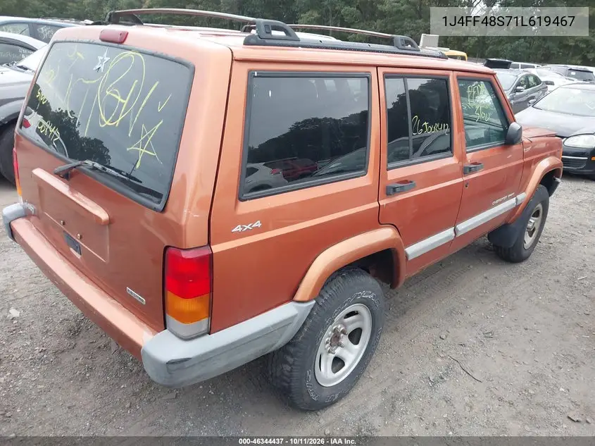 2001 JEEP CHEROKEE VIN 1J4FF48S71L619467 — фото 4