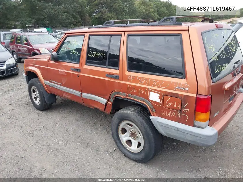 2001 JEEP CHEROKEE VIN 1J4FF48S71L619467 — фото 6