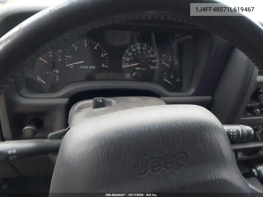 2001 JEEP CHEROKEE VIN 1J4FF48S71L619467 — фото 7