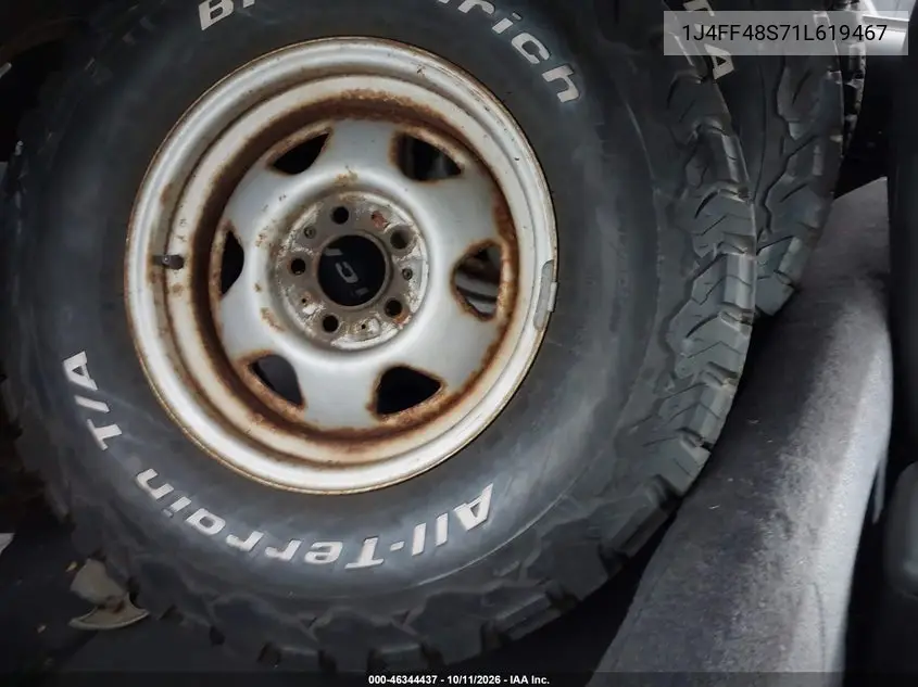 2001 JEEP CHEROKEE VIN 1J4FF48S71L619467 — фото 8