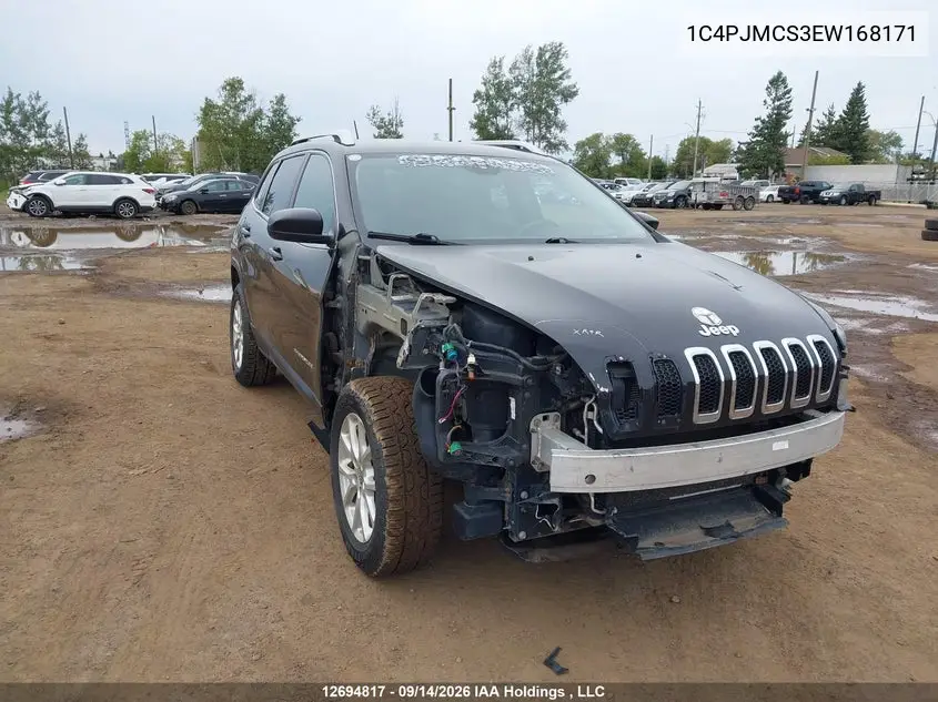 JEEP CHEROKEE 2014, VIN 1C4PJMCS3EW168171