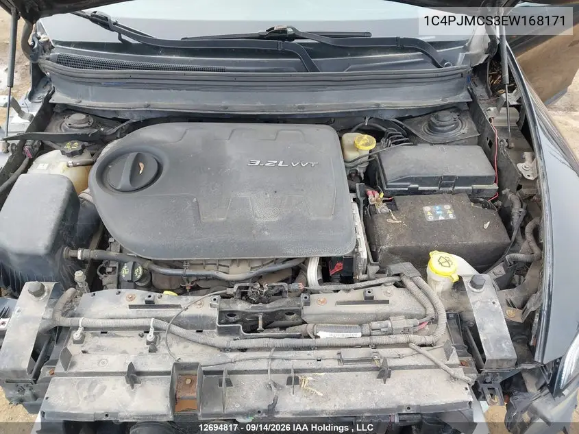 2014 JEEP CHEROKEE VIN 1C4PJMCS3EW168171 — фото 10