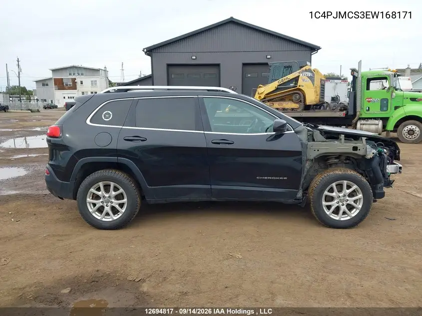 2014 JEEP CHEROKEE VIN 1C4PJMCS3EW168171 — фото 14