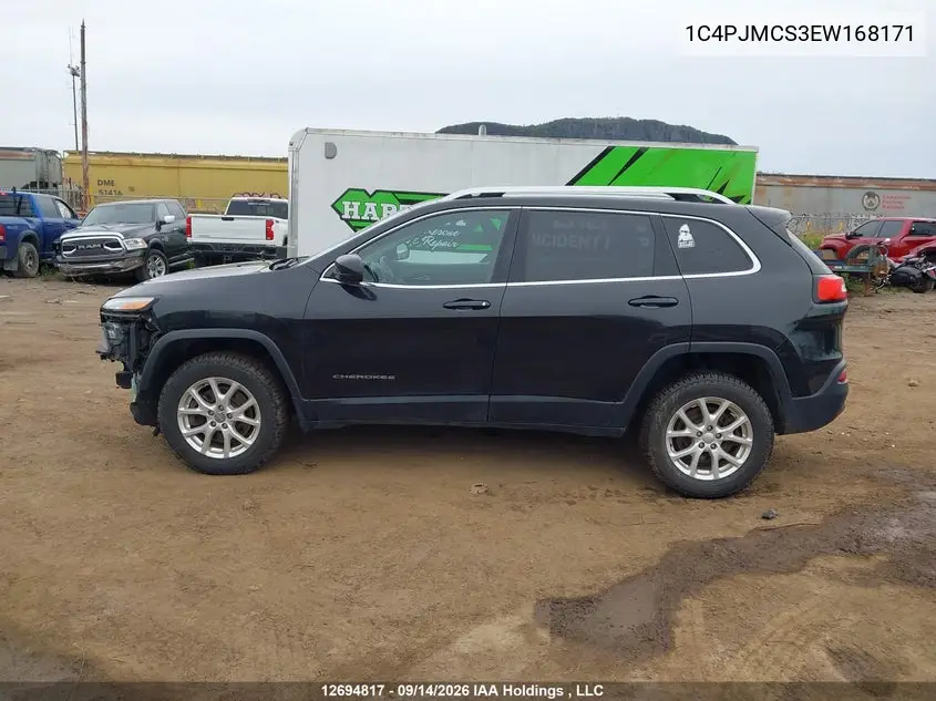 2014 JEEP CHEROKEE VIN 1C4PJMCS3EW168171 — фото 15
