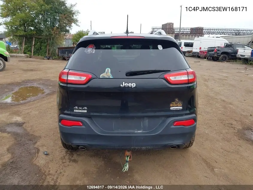 2014 JEEP CHEROKEE VIN 1C4PJMCS3EW168171 — фото 17