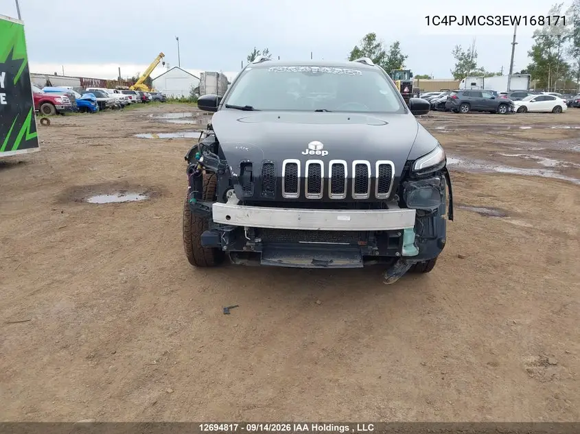 2014 JEEP CHEROKEE VIN 1C4PJMCS3EW168171 — фото 6