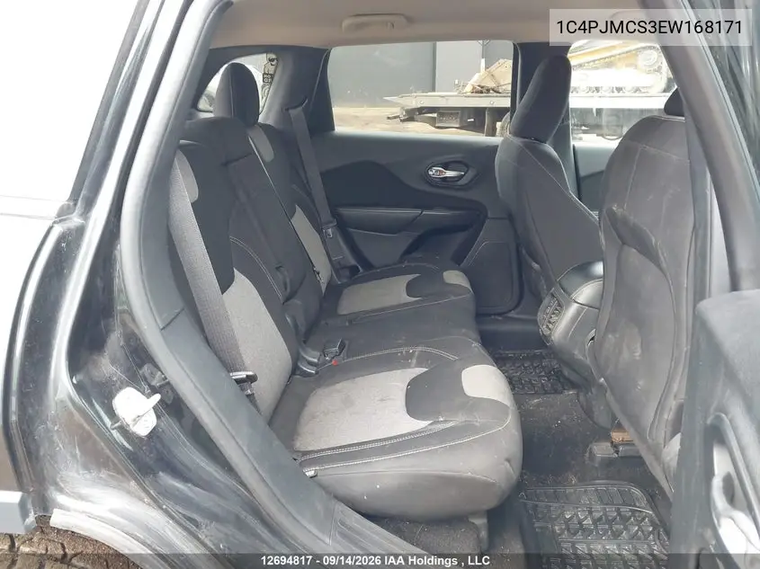 2014 JEEP CHEROKEE VIN 1C4PJMCS3EW168171 — фото 8