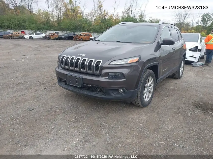 2014 JEEP CHEROKEE VIN 1C4PJMCB8EW323183 — фото 2