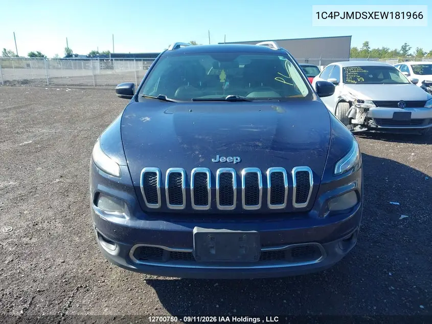 2014 JEEP CHEROKEE VIN 1C4PJMDSXEW181966 — фото 12