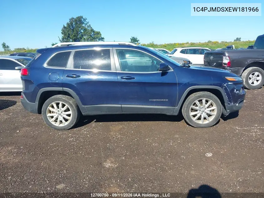 2014 JEEP CHEROKEE VIN 1C4PJMDSXEW181966 — фото 13