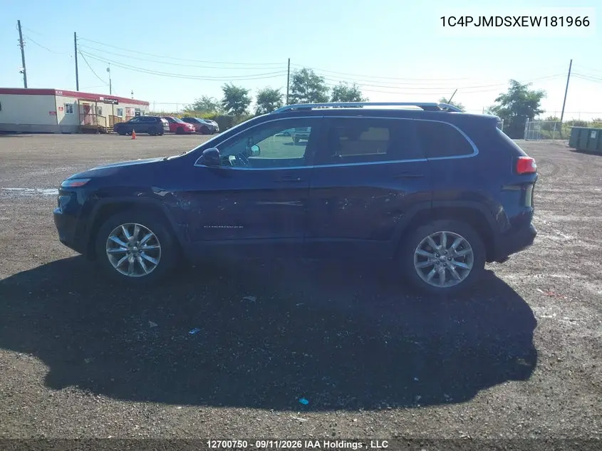 2014 JEEP CHEROKEE VIN 1C4PJMDSXEW181966 — фото 14