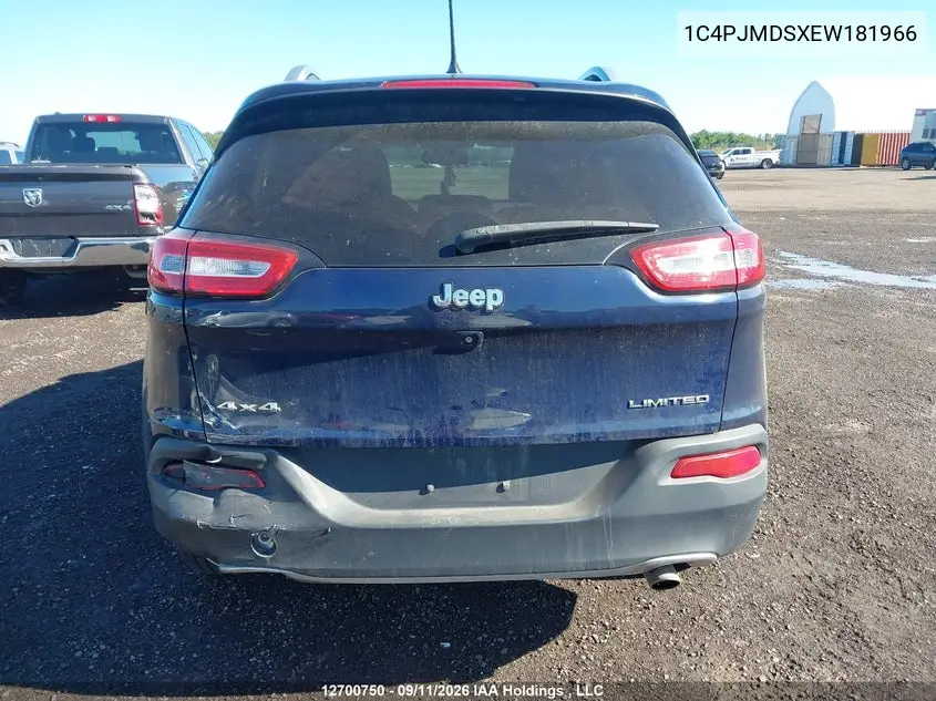 2014 JEEP CHEROKEE VIN 1C4PJMDSXEW181966 — фото 16