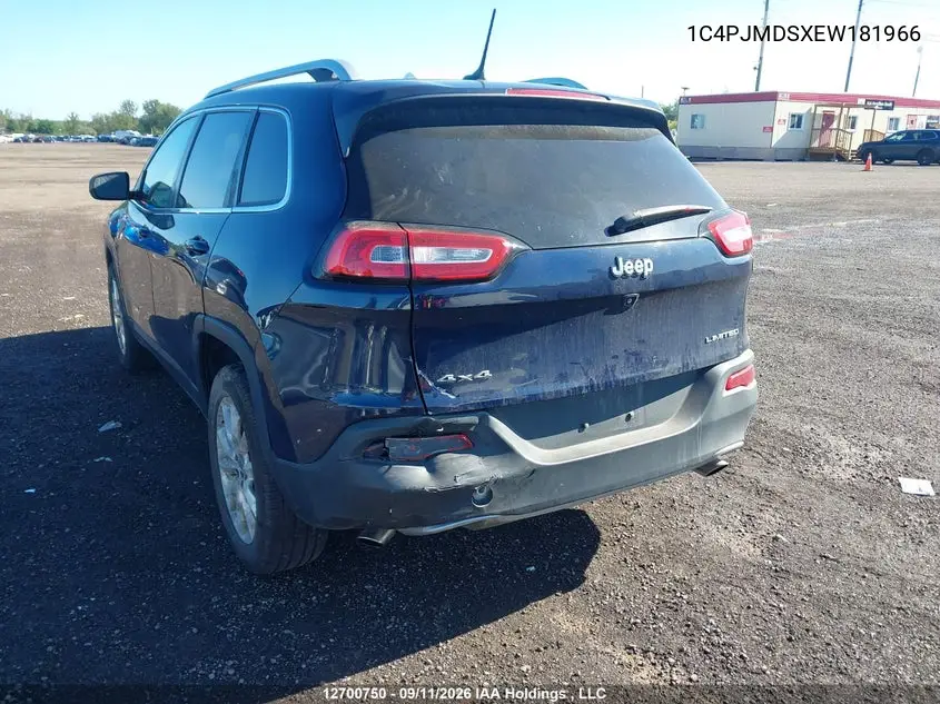 2014 JEEP CHEROKEE VIN 1C4PJMDSXEW181966 — фото 3