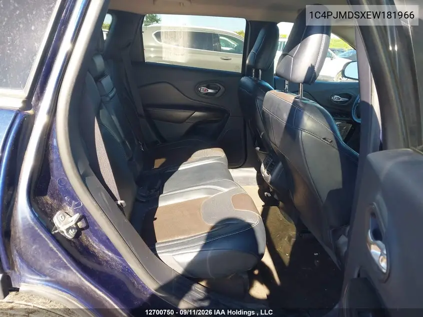 2014 JEEP CHEROKEE VIN 1C4PJMDSXEW181966 — фото 8